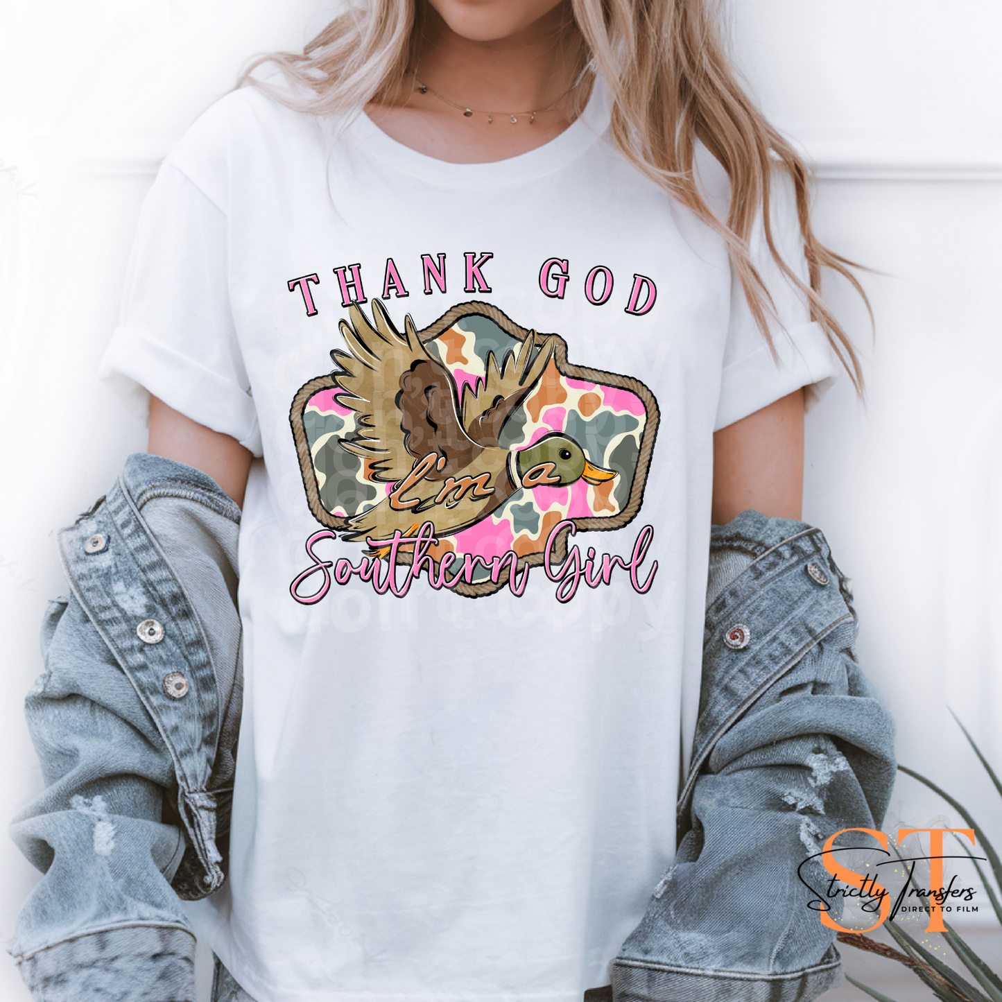 Thank God I'm a Southern Girl - 4 Options Direct to Film Transfers