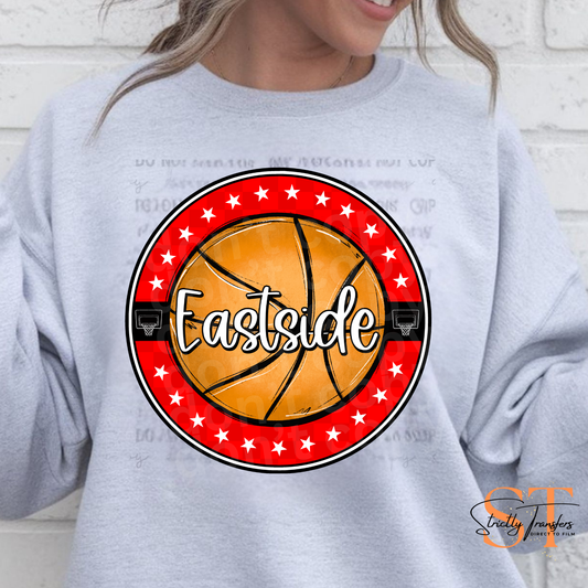 Eastside Basketball Star Circle Direct to Film Transfers