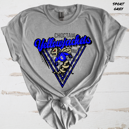 Retro/Vintage Choctaw Yellowjackets Direct to Film Transfers