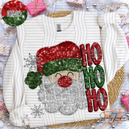 Santa Ho Ho Ho Direct to Film Transfers