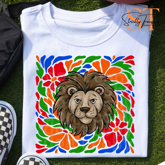 Lions Retro Floral Direct to Film Transfers