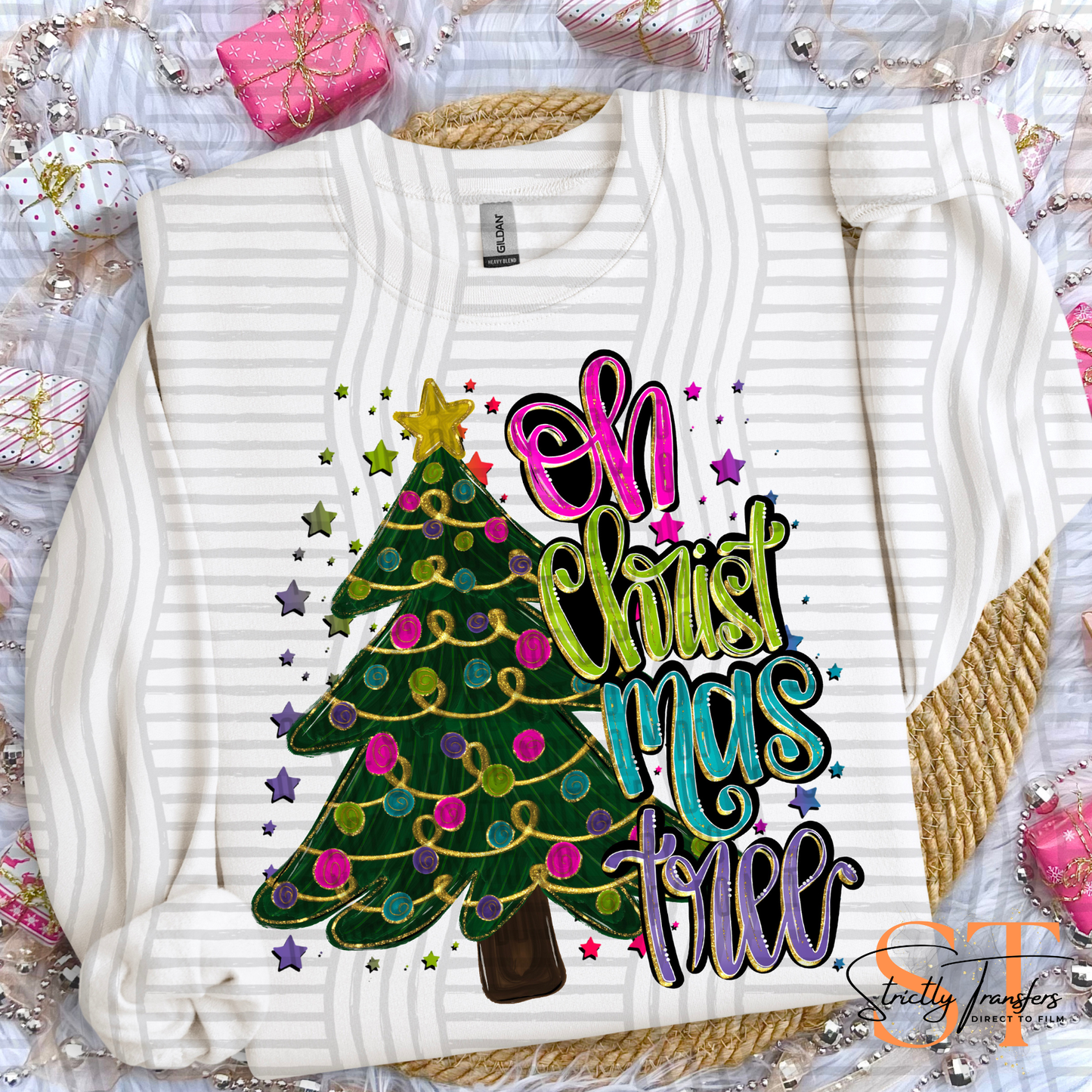 Oh Christmas Tree Direct to Film Transfers