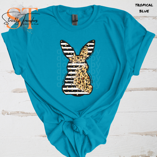 Bunny Leopard Grunge Direct to Film Transfers