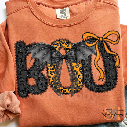 Boo Bat Bow Direct to Film Transfers
