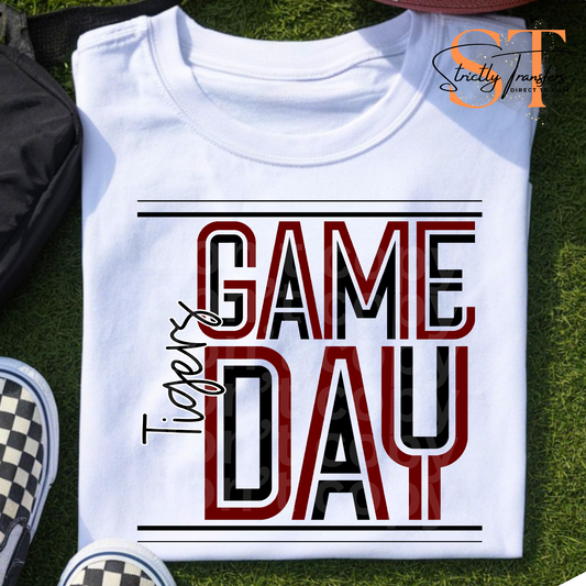 Tigers Two Toned Game Day Direct to Film Transfers