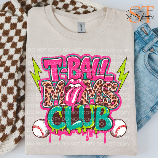 T-ball Moms Club Direct to Film Transfers