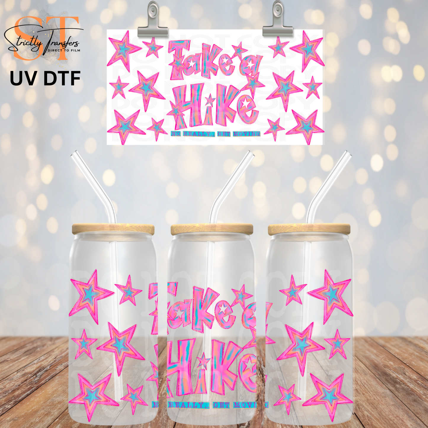 Take a Hike Libbey UV Wrap Direct to Film Wraps