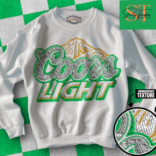 Coors Light Direct to Film Transfers