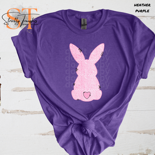 Bunny Leopard Pink Direct to Film Transfers