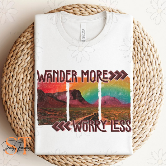 Wander More Worry Less Direct to Film Transfers
