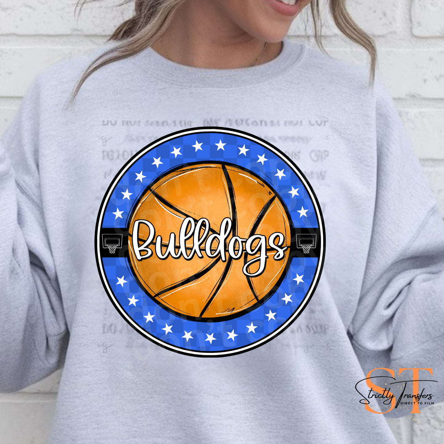 Bulldogs Basketball Star Circle Direct to Film Transfers