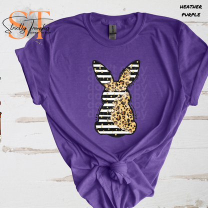 Bunny Leopard Grunge Direct to Film Transfers
