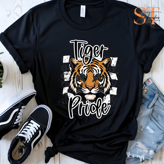 Tiger Checkered Pride Direct to Film Transfers