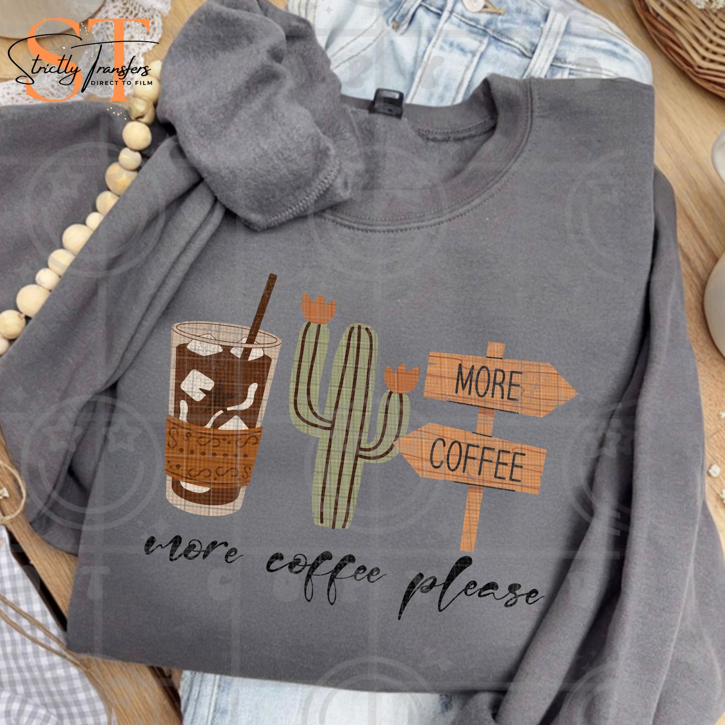 More Coffee Please Direct to Film Transfers