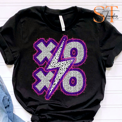 XOXO Bolt Patch Direct to Film Transfers
