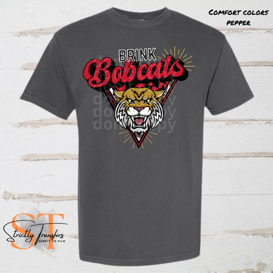 Retro/Vintage Brink Bobcats Direct to Film Transfers