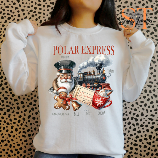 Polar Express Uniform Direct to Film Transfers