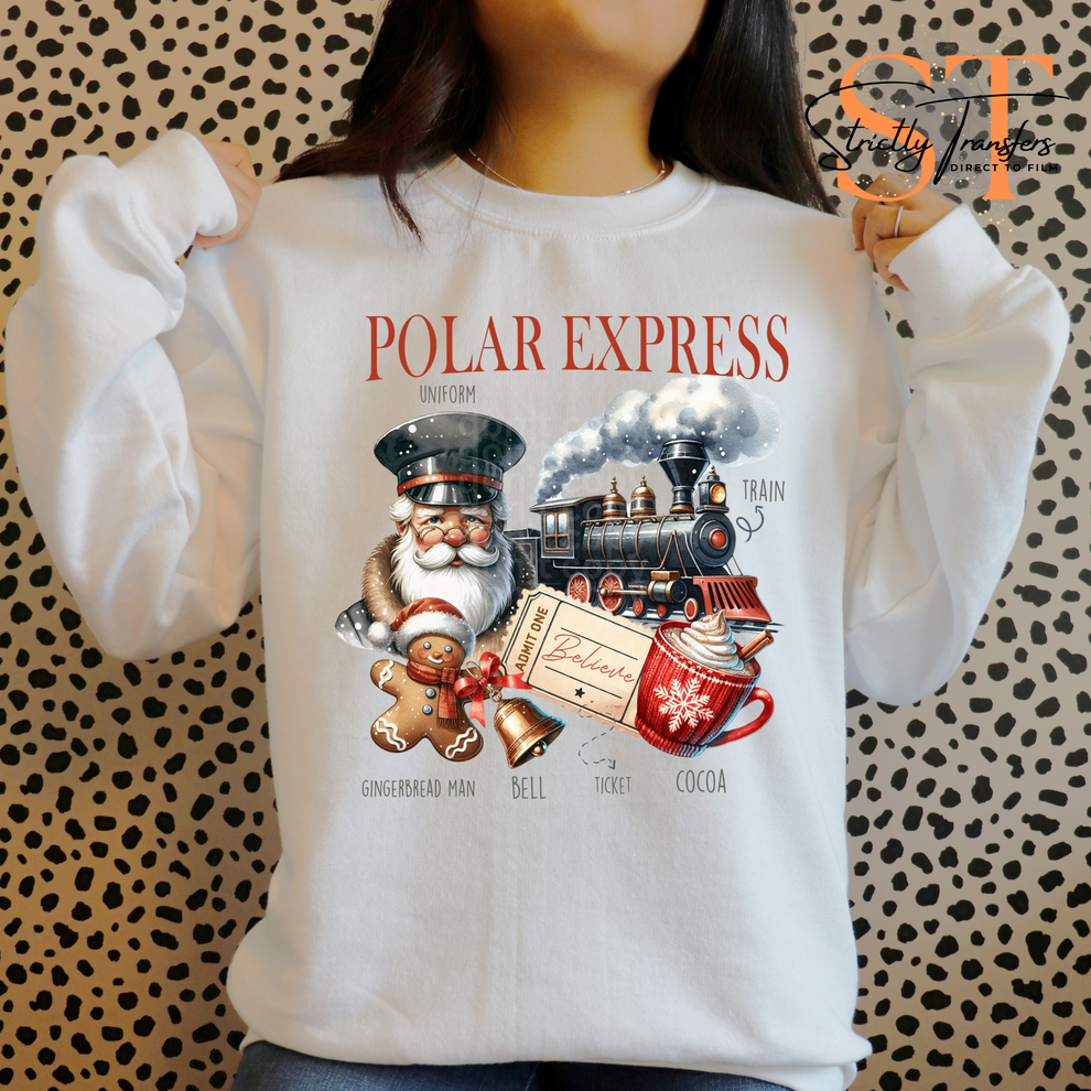 Polar Express Uniform Direct to Film Transfers StrictlyTransfers