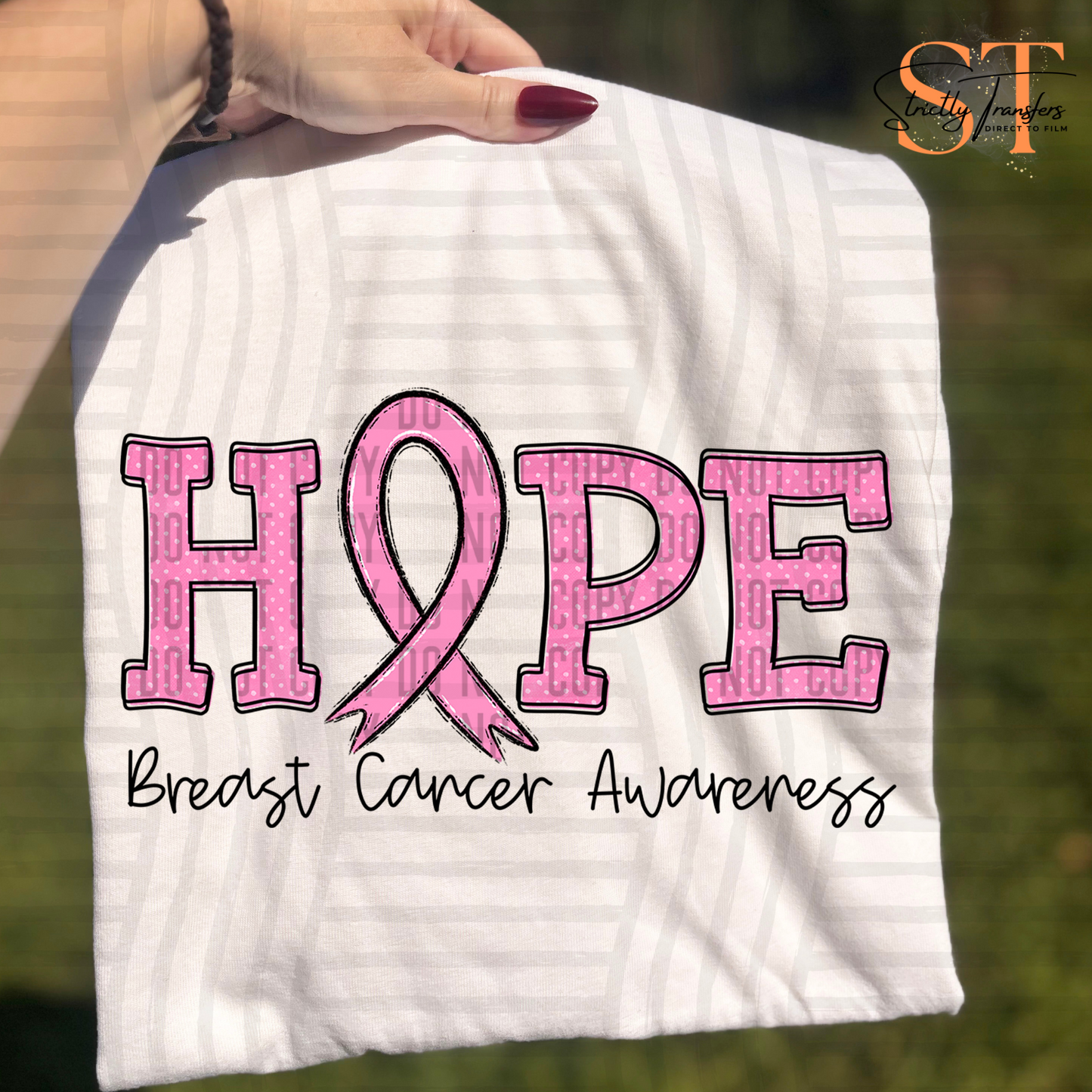 Breast Cancer Awareness - 7 options Direct to Film Transfers