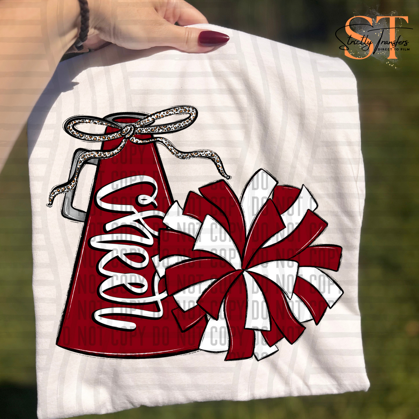 Cheer Megaphone - 8 options Direct to Film Transfers