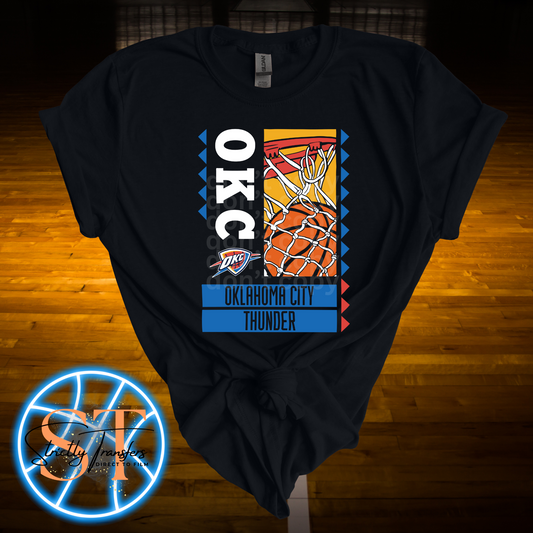 OKC Thunder Aztec Direct to Film Transfers