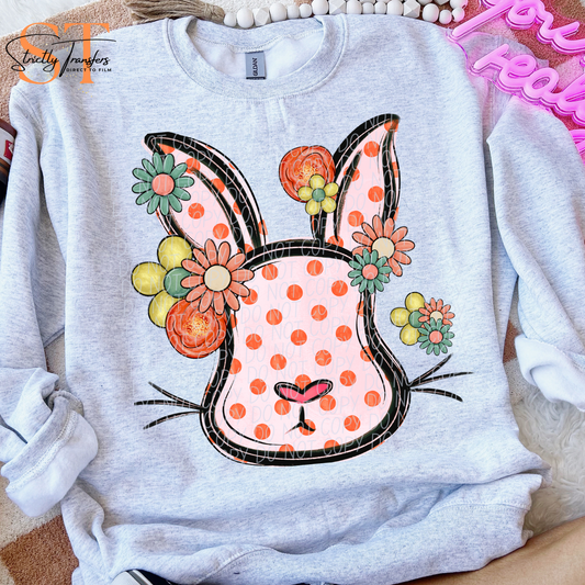 Floral Bunny Direct to Film Transfers