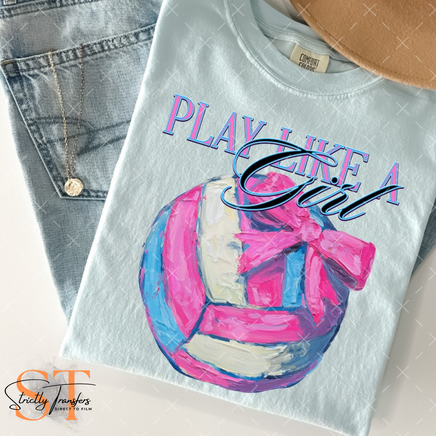 Play Like a Girl - 3 sports Direct to Film Transfers