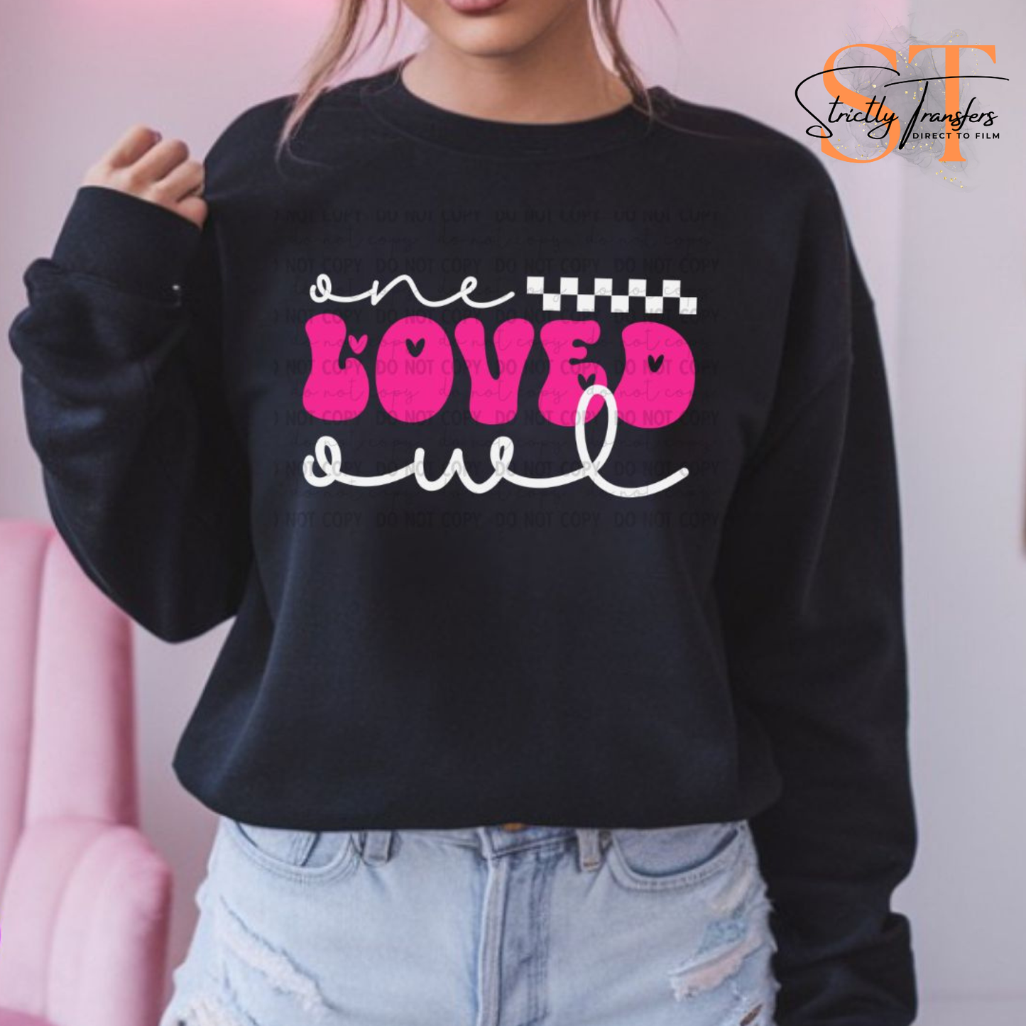 One Loved Owl Direct to Film Transfers