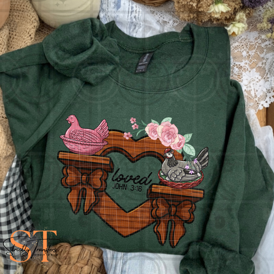 Loved Vintage Hens Direct to Film Transfers