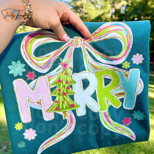 Merry Bow Direct to Film Transfers