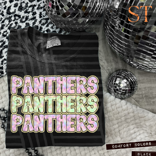 Panthers Iridescent Leopard Direct to Film Transfers