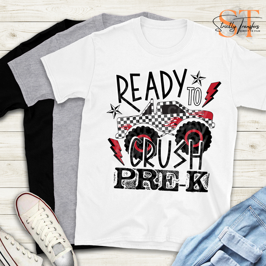 Read to Crush Red & Black Grade Levels Direct to Film Transfers
