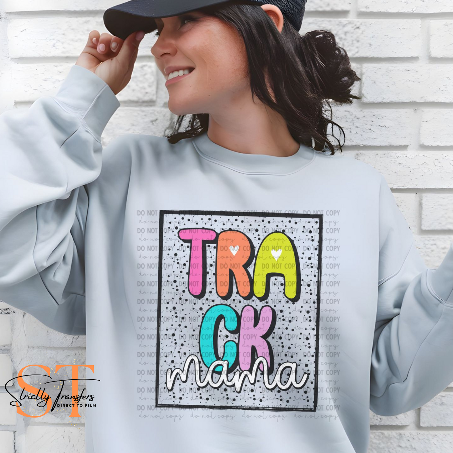 Sports Mama Bright Polka Dots - 10 Sport options Direct to Film Transfers
