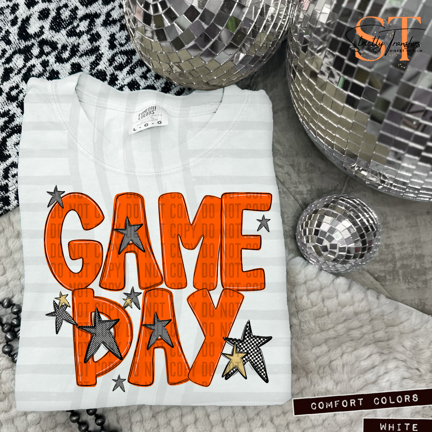 Game Day Checkmate Direct to Film Transfers