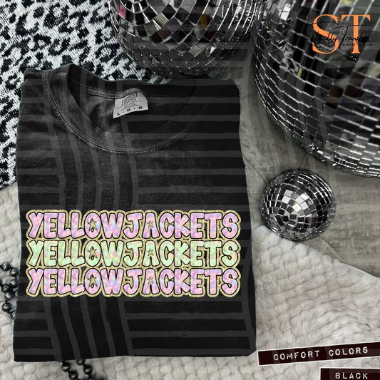 Yellowjackets Iridescent Leopard Direct to Film Transfers