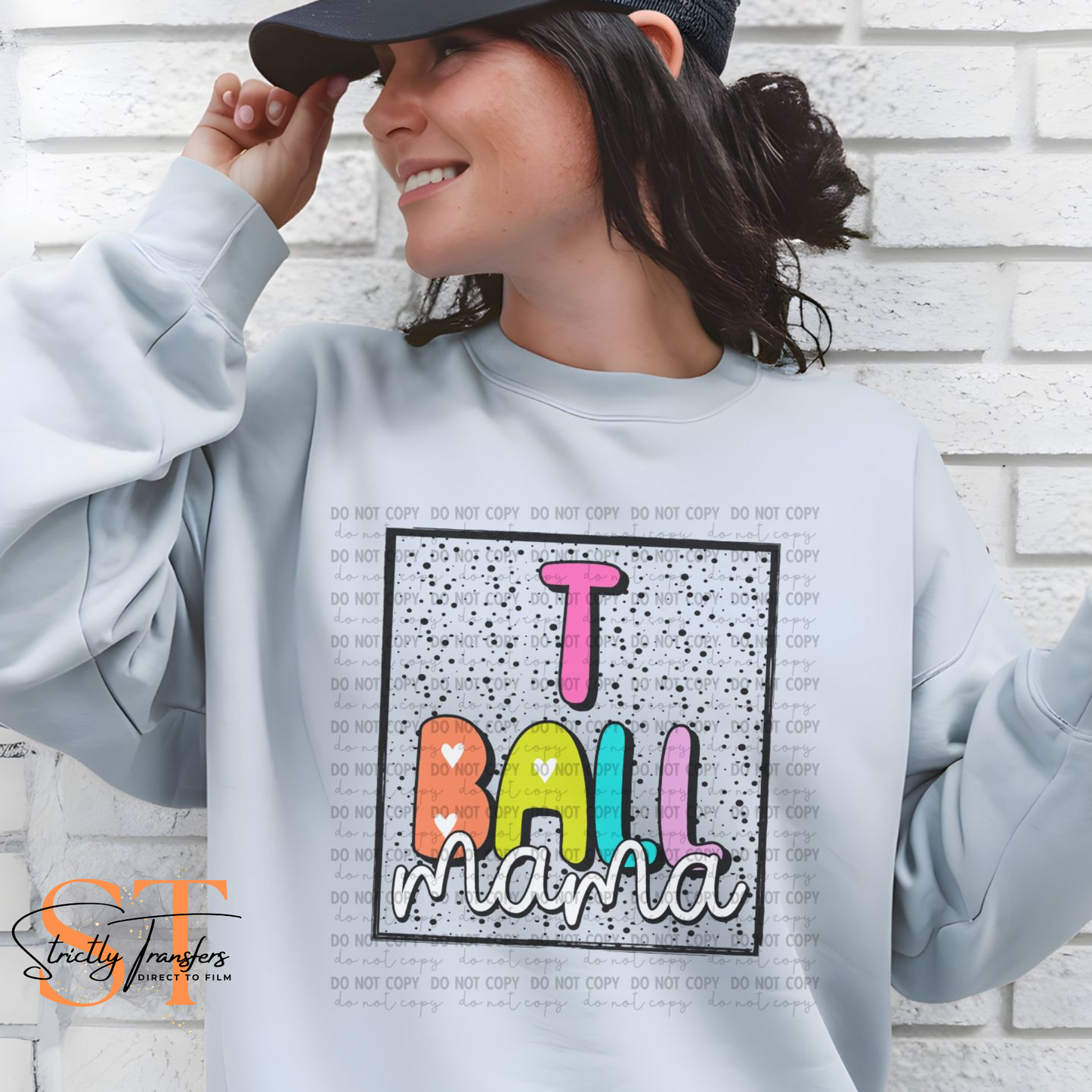 Sports Mama Bright Polka Dots - 10 Sport options Direct to Film Transfers