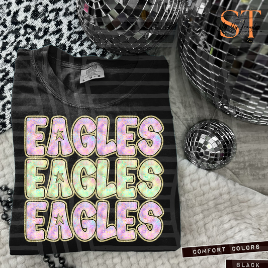 Eagles Iridescent Leopard Direct to Film Transfers