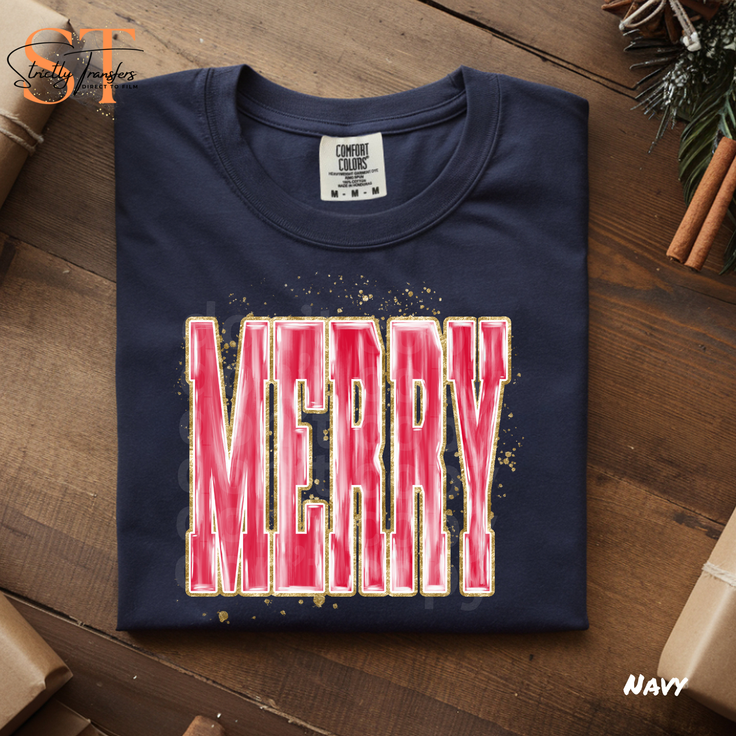 Merry Gold - 2 options Direct to Film Transfers