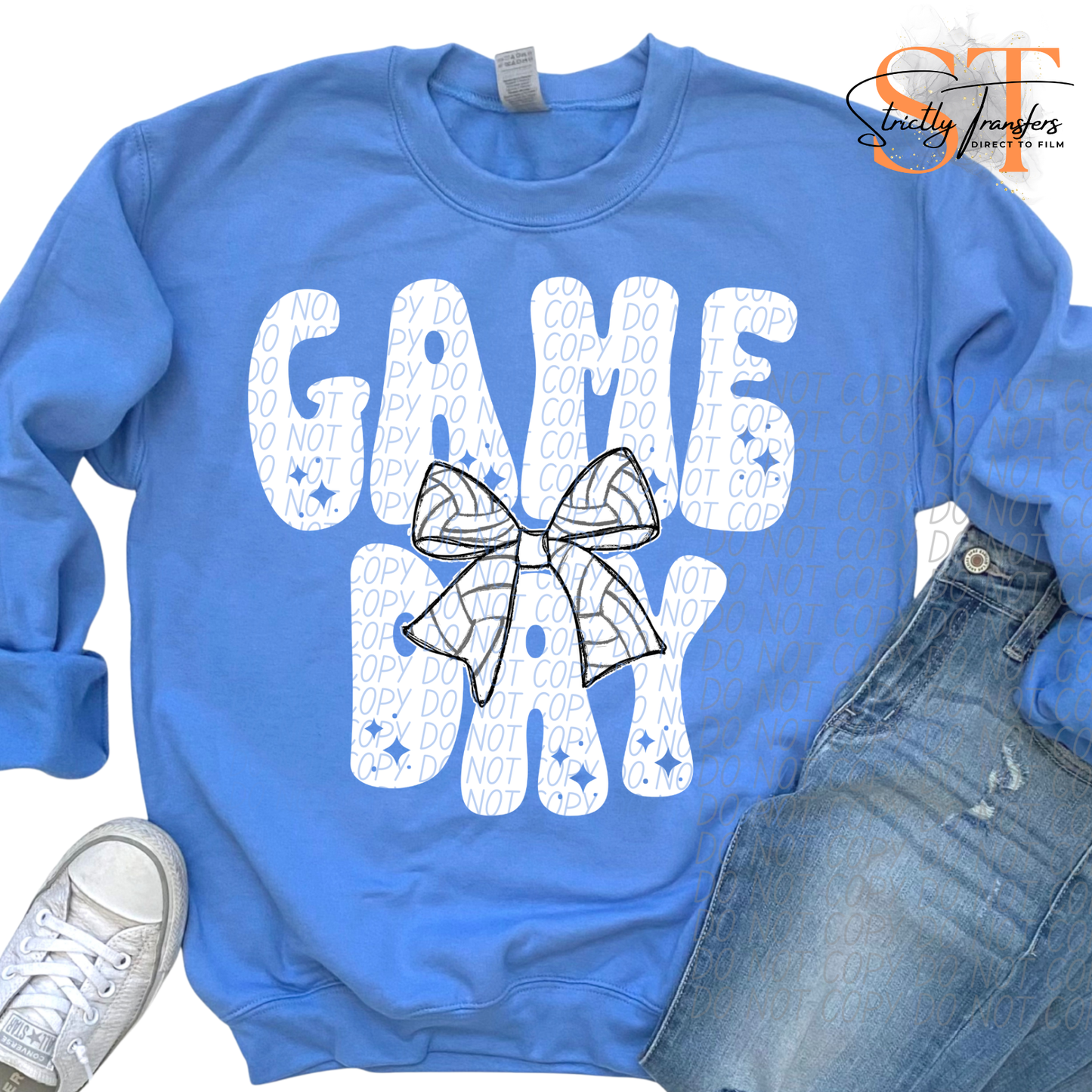 Game Day bows - 8 Sports Direct to Film Transfers