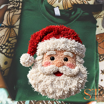 Punch Needle Santa Direct to Film Transfers