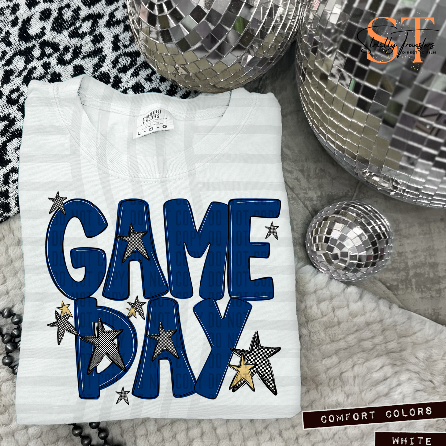 Game Day Checkmate Direct to Film Transfers