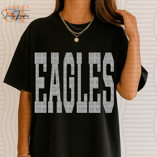 Eagles Oversized Mascot Direct to Film Transfers