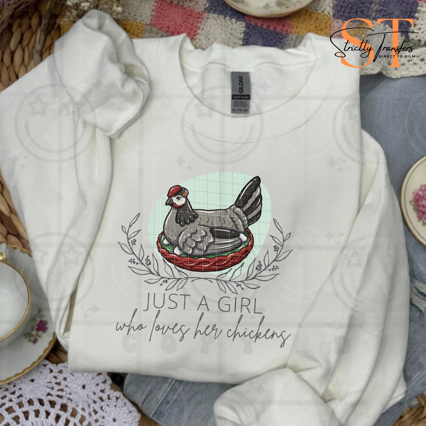 Just a Girl Who Loves Her Chickens Direct to Film Transfers