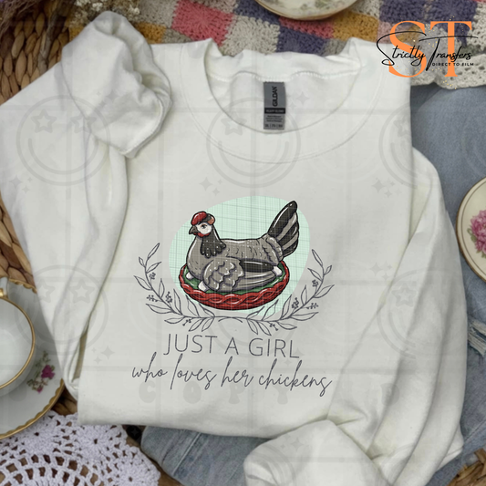 Just a Girl Who Loves Her Chickens Direct to Film Transfers