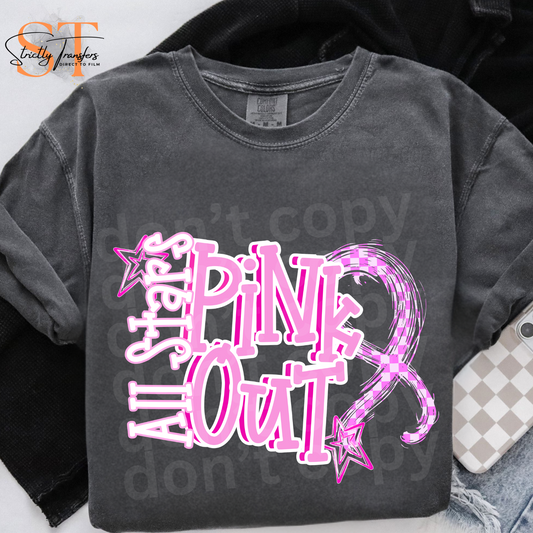 Pink Out Stars All Stars Direct to Film Transfers