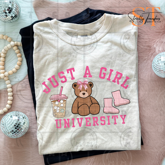 Just a Girl University Direct to Film Transfers
