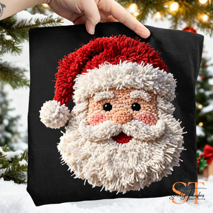 Punch Needle Santa Direct to Film Transfers