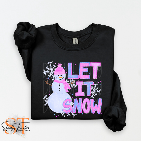 Let it Snow Direct to Film Transfers