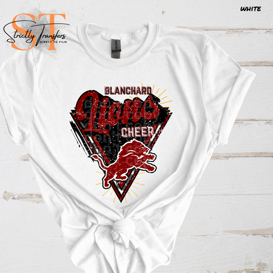 Retro/Vintage Blanchard Lions Cheer Direct to Film Transfers