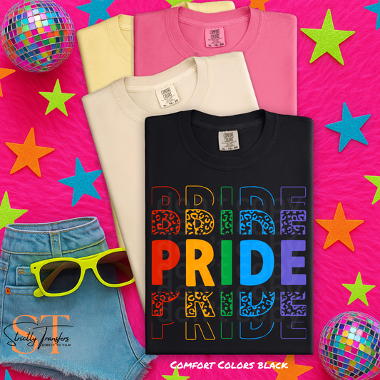 Pride Leopard Stacked Direct to Film Transfers